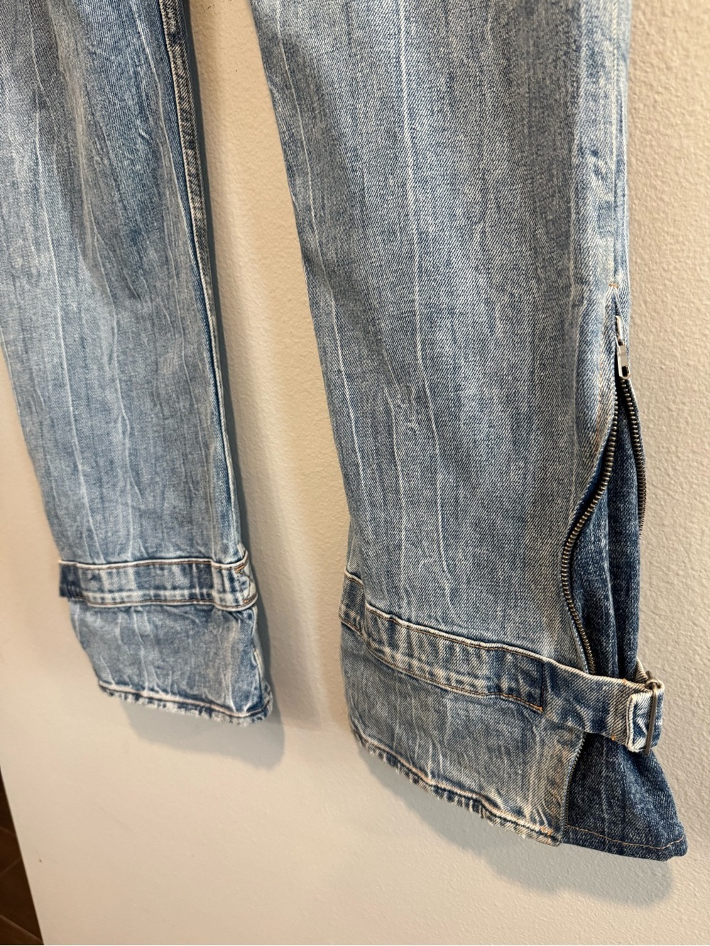 Hudson X Brandon Williams Light Wash Distressed Kick Flare Jack Jeans NEW 38 - Picture 4 of 11